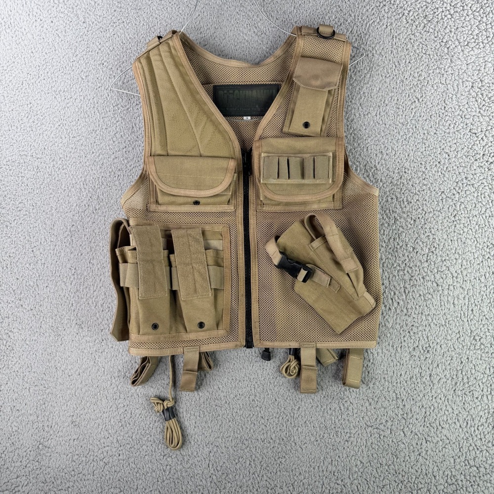 Blackhawk Omega Tactical Vest 9 Small Coyote Tan Cross Draw Holster Mag Pouches
